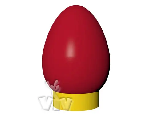 Balloon `hard boiled egg` with wide base 6 m commercial promotional inflatable balloon