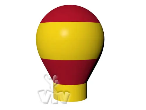 Balloon with gondola without narrowing 4 m commercial promotional inflatable balloon
