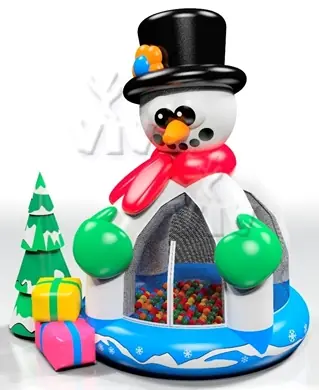 Ballpool Snowman inflatable product