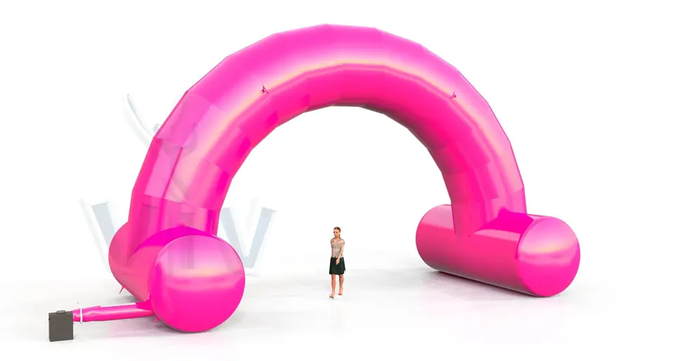 Arch gate self - standing 10 m commercial promotional inflatable gate