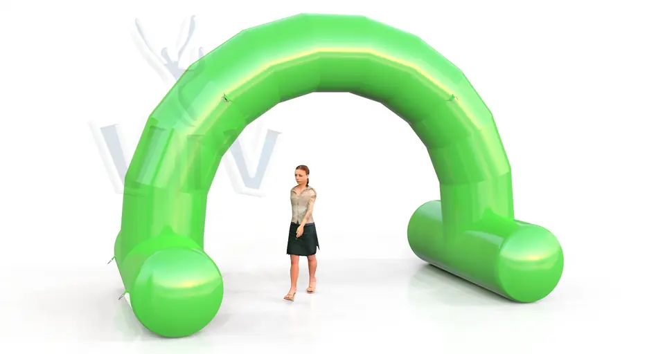 Arch gate self - standing 5 m commercial promotional inflatable gate