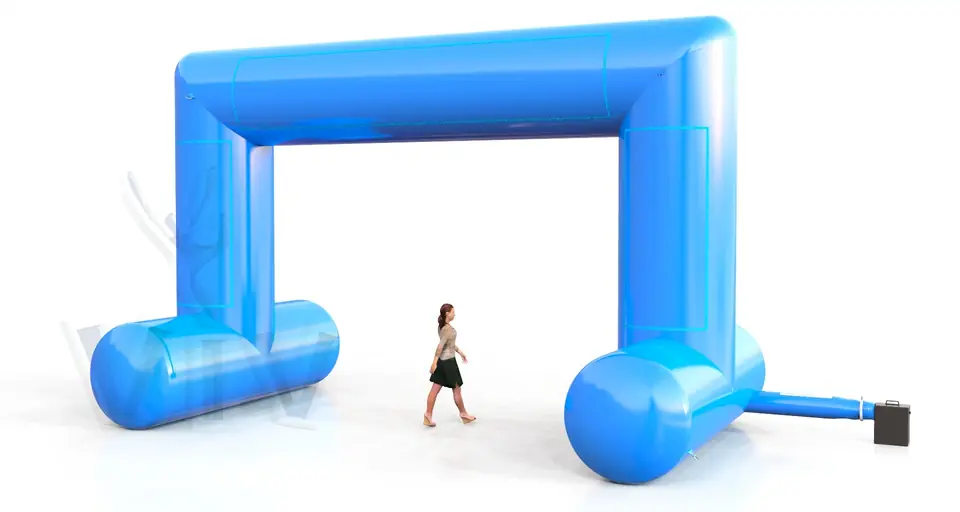 Rectangular self - standing gate 8 m commercial promotional inflatable gate