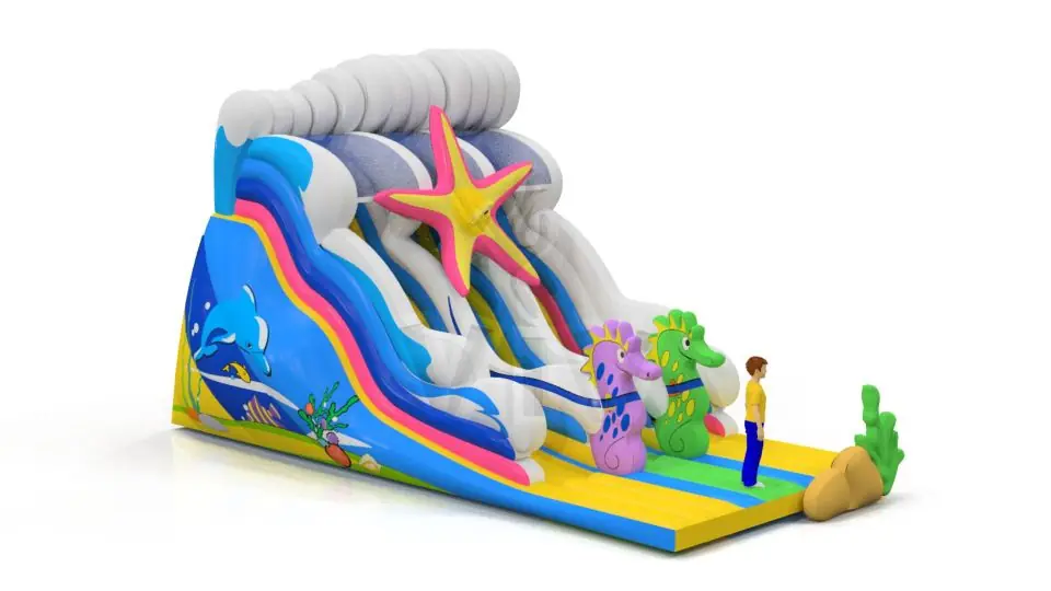 Sea Horse - Collection Unterwater World commercial inflatable slide