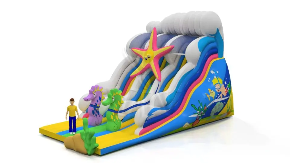 Sea Horse - Collection Unterwater World commercial inflatable slide