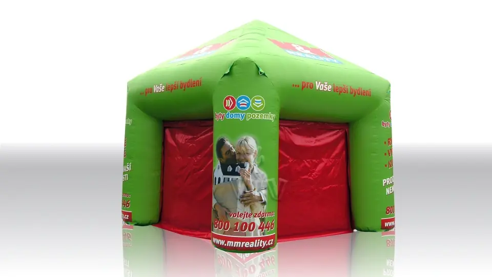 Square tent 6 x 6 m commercial promotional inflatable tent