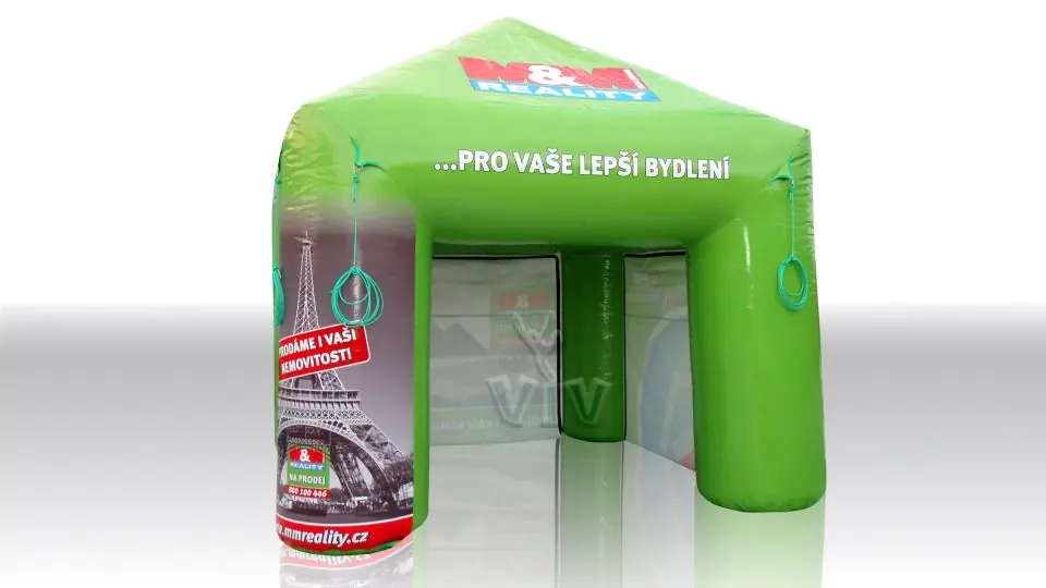 Square tent 8 x 8 m commercial promotional inflatable tent