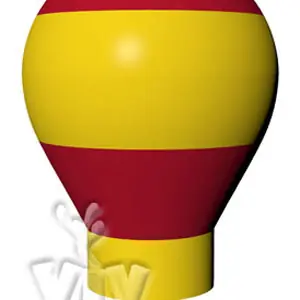 Balloon with gondola without narrowing 4 m commercial promotional inflatable balloon