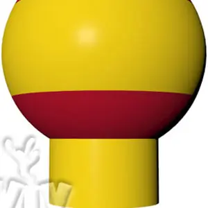 Balloon with narrow base 3 m commercial promotional inflatable balloon