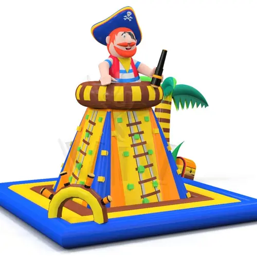 Inflatable climbing mountain attraction