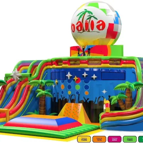 Playground Disco GIGANT 24.4 x 31.3 x 21.3 m commercial inflatable playground